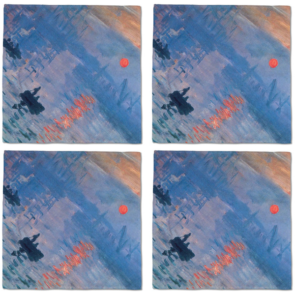 Impression Sunrise by Claude Monet Cloth Napkins - Personalized Dinner (APPROVAL) Set of 4