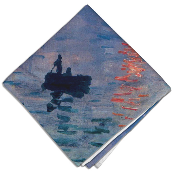 Custom Impression Sunrise by Claude Monet Cloth Dinner Napkin - Single