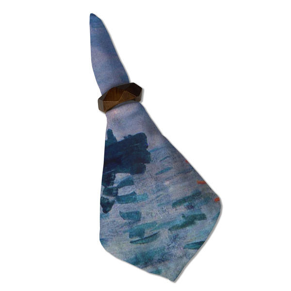 Impression Sunrise by Claude Monet Cloth Napkins - Personalized Dinner (Folded in Ring) (MAIN)