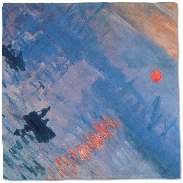 Impression Sunrise by Claude Monet Cloth Napkins - Personalized Dinner (Full Open)