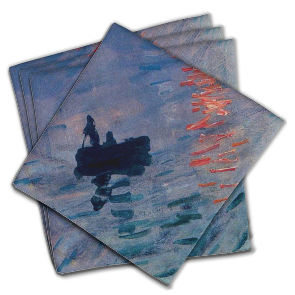 Custom Impression Sunrise by Claude Monet Cloth Napkins (Set of 4)