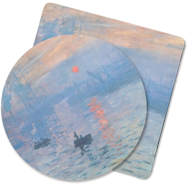 Custom Impression Sunrise by Claude Monet Rubber Backed Coaster
