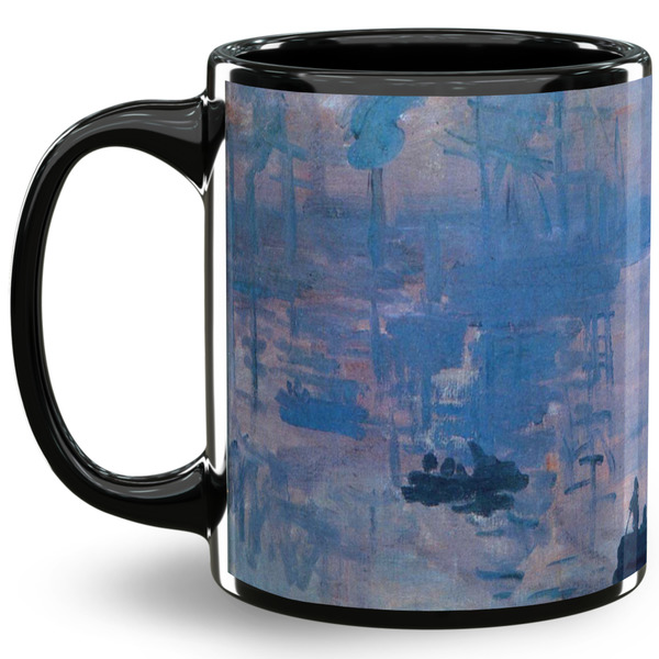 Custom Impression Sunrise by Claude Monet 11 Oz Coffee Mug - Black