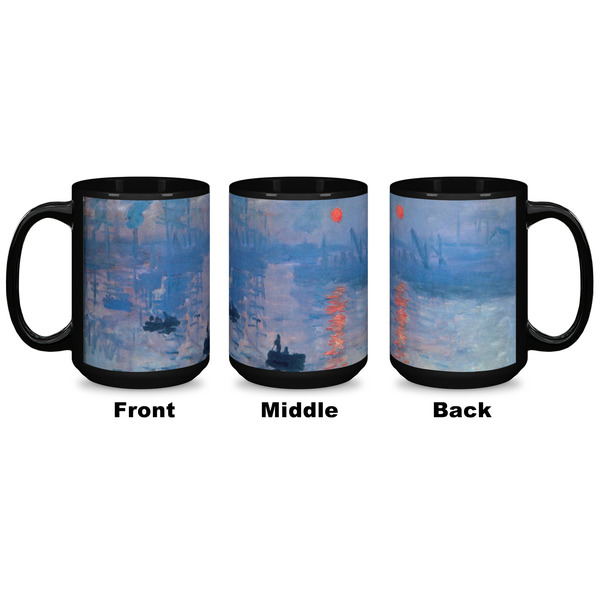 Impression Sunrise by Claude Monet Coffee Mug - 15 oz - Black APPROVAL