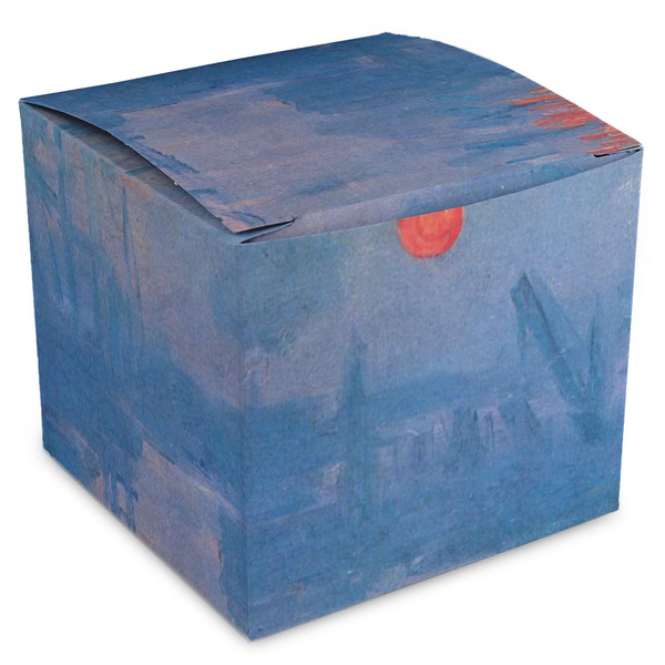 Custom Impression Sunrise by Claude Monet Cube Favor Gift Boxes