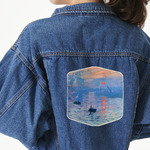 Impression Sunrise by Claude Monet Twill Iron On Patch - Custom Shape - 2XL - Set of 4