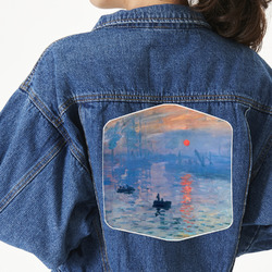 Impression Sunrise by Claude Monet Twill Iron On Patch - Custom Shape - 3XL