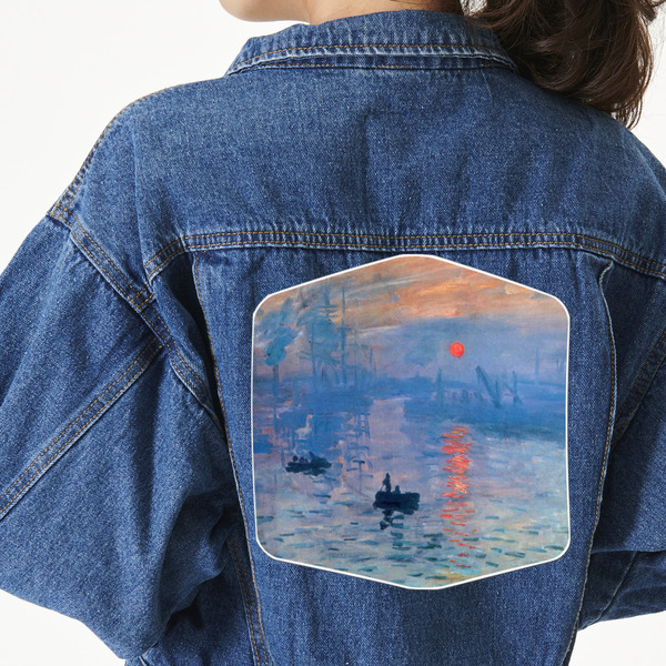 Custom Impression Sunrise by Claude Monet Twill Iron On Patch - Custom Shape - 3XL