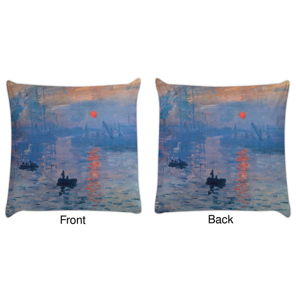Impression Sunrise by Claude Monet Decorative Pillow Case - Approval