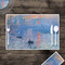 Impression Sunrise by Claude Monet Disposable Paper Placemat - In Context