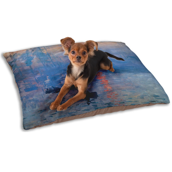 Custom Impression Sunrise by Claude Monet Dog Bed - Small