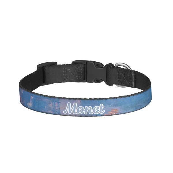 Custom Impression Sunrise by Claude Monet Dog Collar - Small