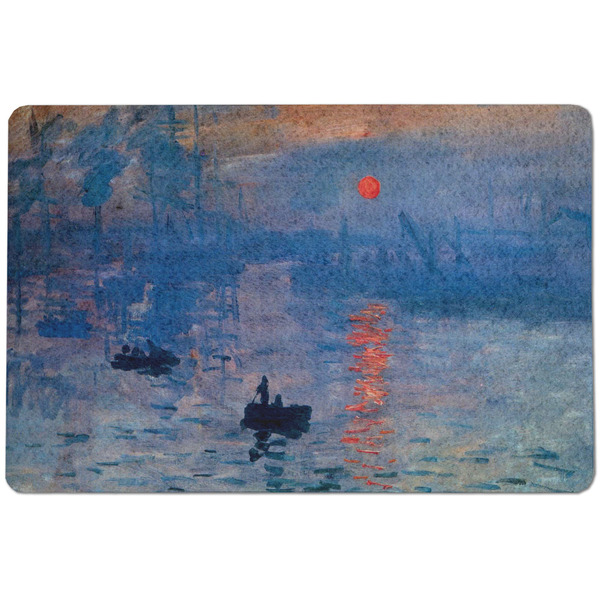 Custom Impression Sunrise by Claude Monet Dog Food Mat