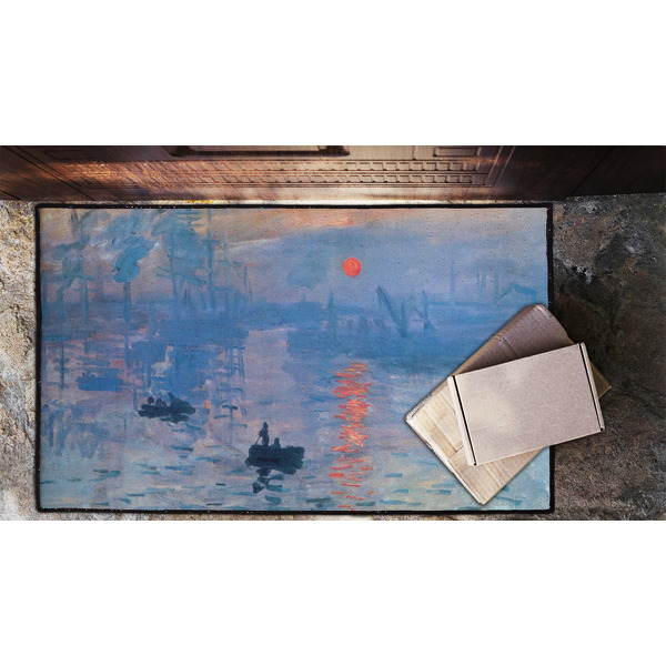 Impression Sunrise by Claude Monet Door Mat - LIFESTYLE (Lrg)
