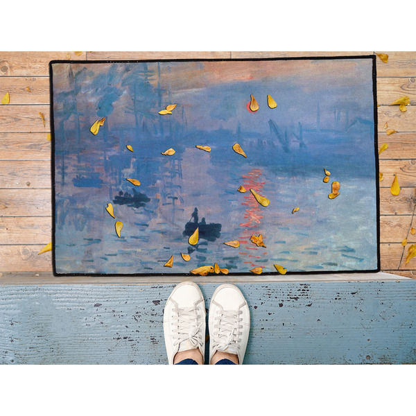 Impression Sunrise by Claude Monet Door Mat - LIFESTYLE (Med)