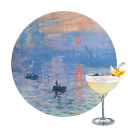 Impression Sunrise by Claude Monet Printed Drink Topper