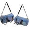 Impression Sunrise by Claude Monet Duffle bag large front and back sides