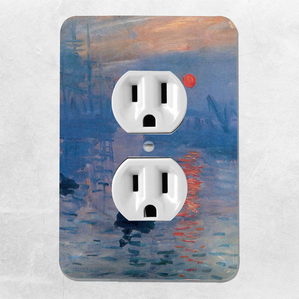 Impression Sunrise by Claude Monet Electric Outlet Plate - LIFESTYLE