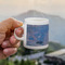 Impression Sunrise by Claude Monet Espresso Cup - 3oz LIFESTYLE (new hand)