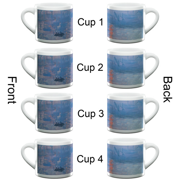 Impression Sunrise by Claude Monet Espresso Cup - 6oz (Double Shot Set of 4) APPROVAL