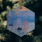 Impression Sunrise by Claude Monet Frosted Glass Ornament - Hexagon (Lifestyle)