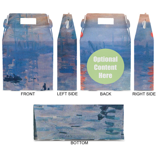 Impression Sunrise by Claude Monet Gable Favor Box - Approval