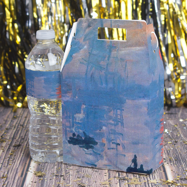 Impression Sunrise by Claude Monet Gable Favor Box - In Context