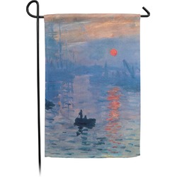 Impression Sunrise by Claude Monet Small Garden Flag - Double Sided