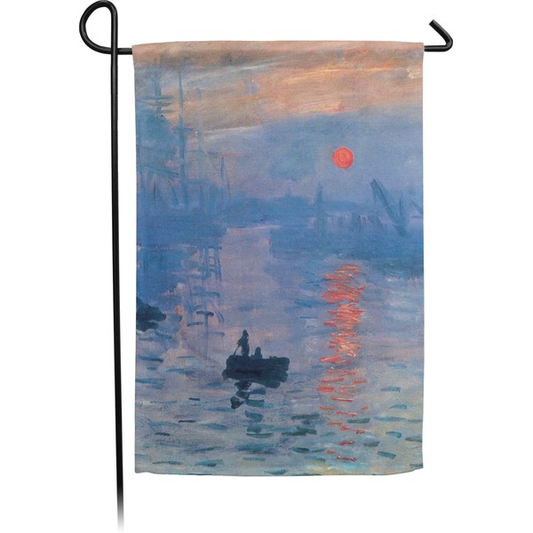 Custom Impression Sunrise by Claude Monet Small Garden Flag - Double Sided