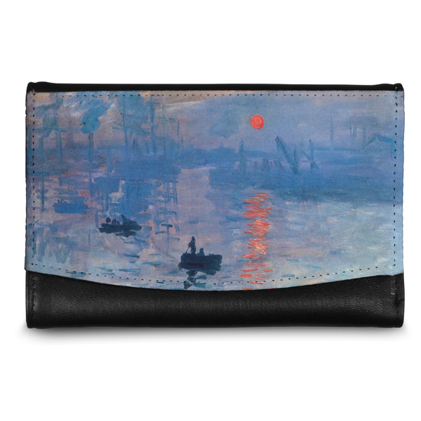 Custom Impression Sunrise by Claude Monet Genuine Leather Women's Wallet - Small