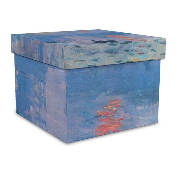 Custom Impression Sunrise by Claude Monet Gift Box with Lid - Canvas Wrapped - Large