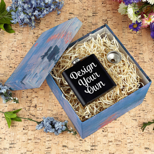 Impression Sunrise by Claude Monet Gift Boxes with Lid - Canvas Wrapped - Large - In Context