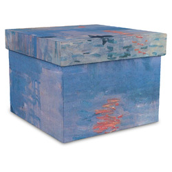 Impression Sunrise by Claude Monet Gift Box with Lid - Canvas Wrapped - X-Large