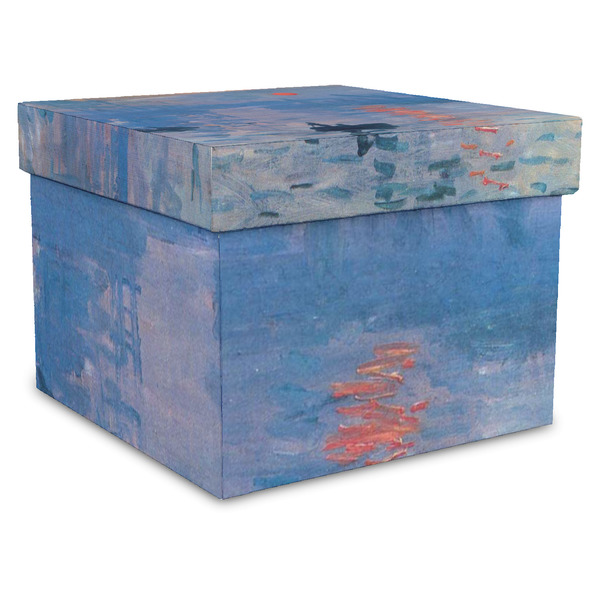 Custom Impression Sunrise by Claude Monet Gift Box with Lid - Canvas Wrapped - X-Large