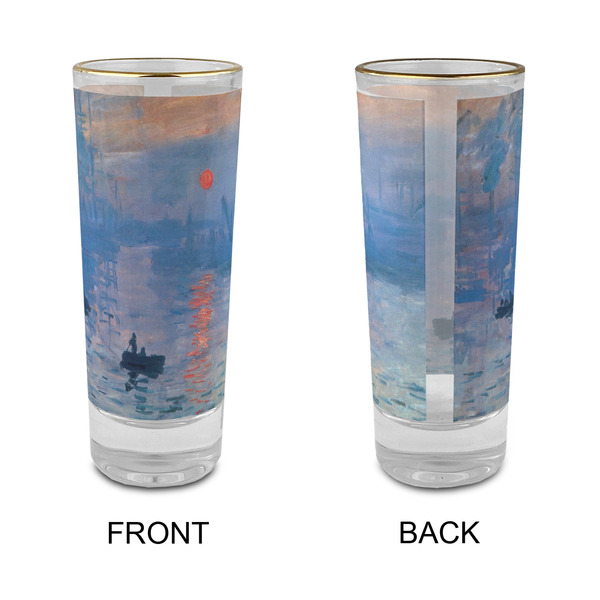 Impression Sunrise by Claude Monet Glass Shot Glass - 2 oz - Single - APPROVAL
