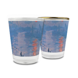 Impression Sunrise by Claude Monet Glass Shot Glass - 1.5 oz