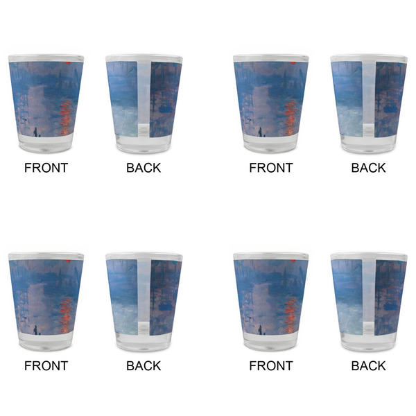 Impression Sunrise by Claude Monet Glass Shot Glass - Standard - Set of 4 - APPROVAL