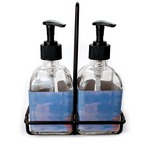 Impression Sunrise by Claude Monet Glass Soap & Lotion Bottle Set
