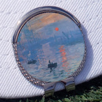 Impression Sunrise by Claude Monet Golf Ball Marker - Hat Clip