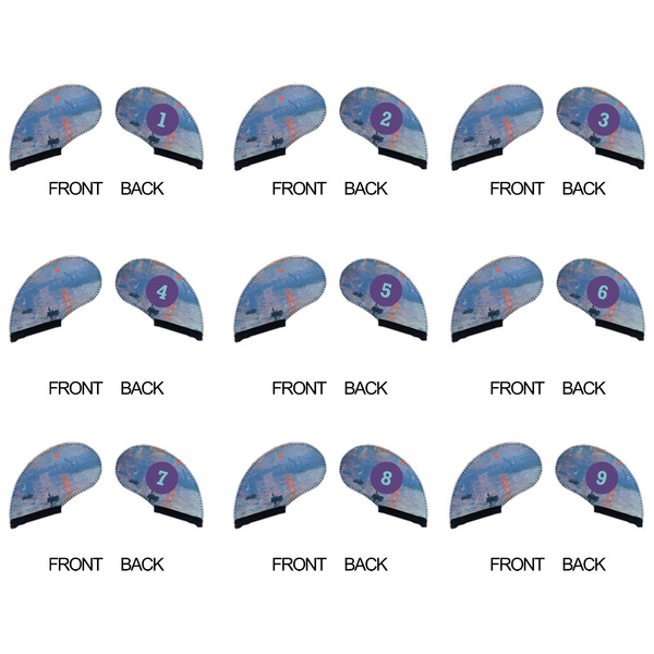 Impression Sunrise by Claude Monet Golf Club Covers - APPROVAL (set of 9)