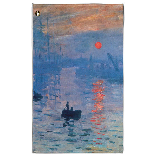 Custom Impression Sunrise by Claude Monet Golf Towel - Poly-Cotton Blend