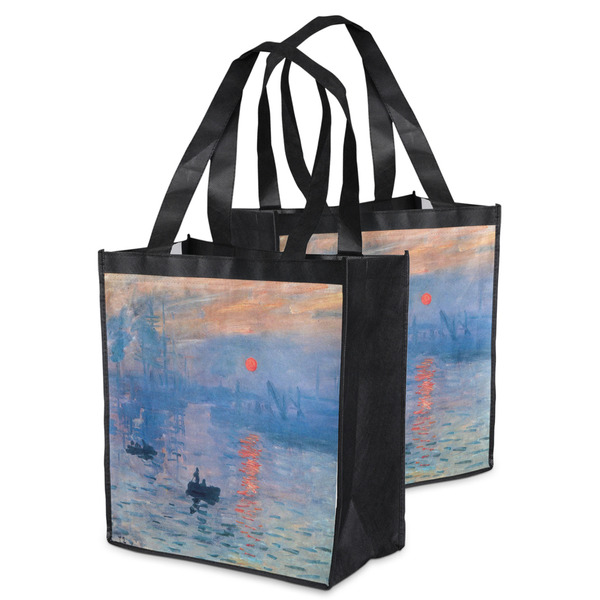 Impression Sunrise by Claude Monet Grocery Bag - MAIN