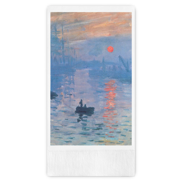 Custom Impression Sunrise by Claude Monet Guest Towels - Full Color