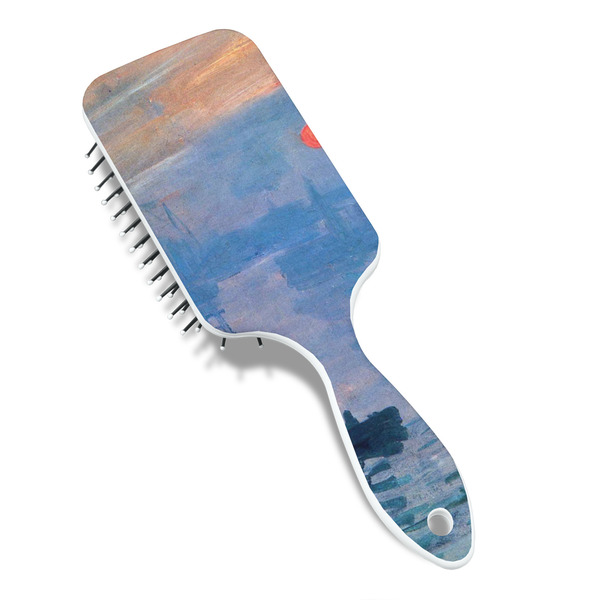 Impression Sunrise by Claude Monet Hair Brush - Angle View