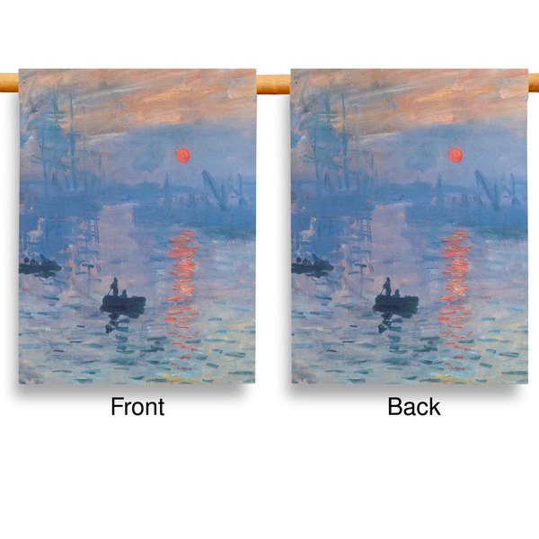 Impression Sunrise by Claude Monet House Flags - Double Sided - APPROVAL