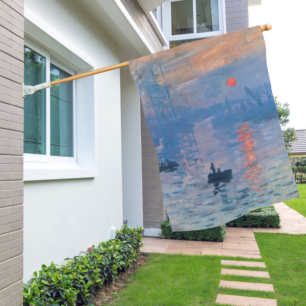 Impression Sunrise by Claude Monet House Flags - Single Sided - LIFESTYLE