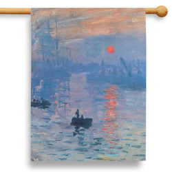 Impression Sunrise by Claude Monet 28" House Flag - Double Sided
