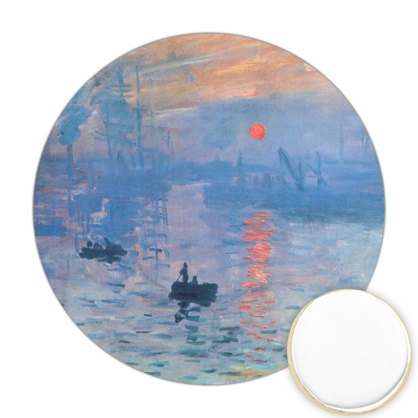 Custom Impression Sunrise by Claude Monet Printed Cookie Topper - 2.5"