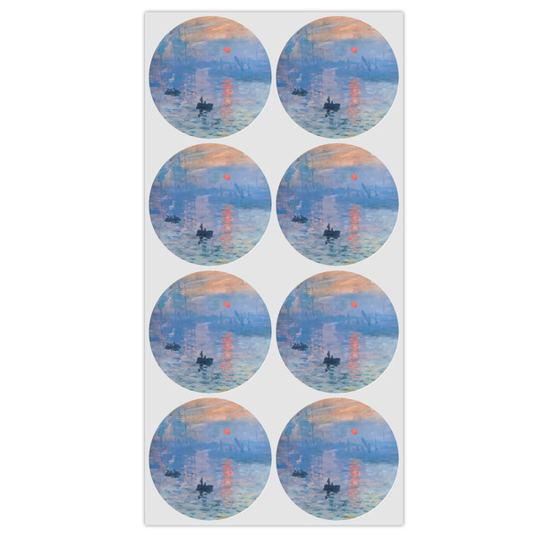 Impression Sunrise by Claude Monet Icing Circle - Medium - Set of 8