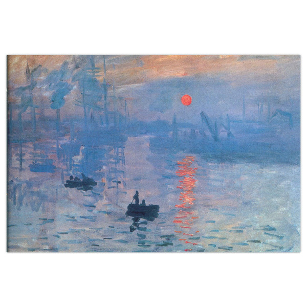 Impression Sunrise by Claude Monet Indoor / Outdoor Rug - 4'x6' - Front Flat